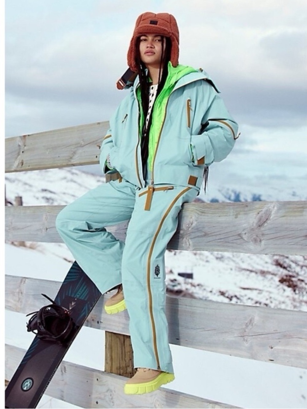 Free People FP Movement Zephyr Ski Shell Packable Jacket